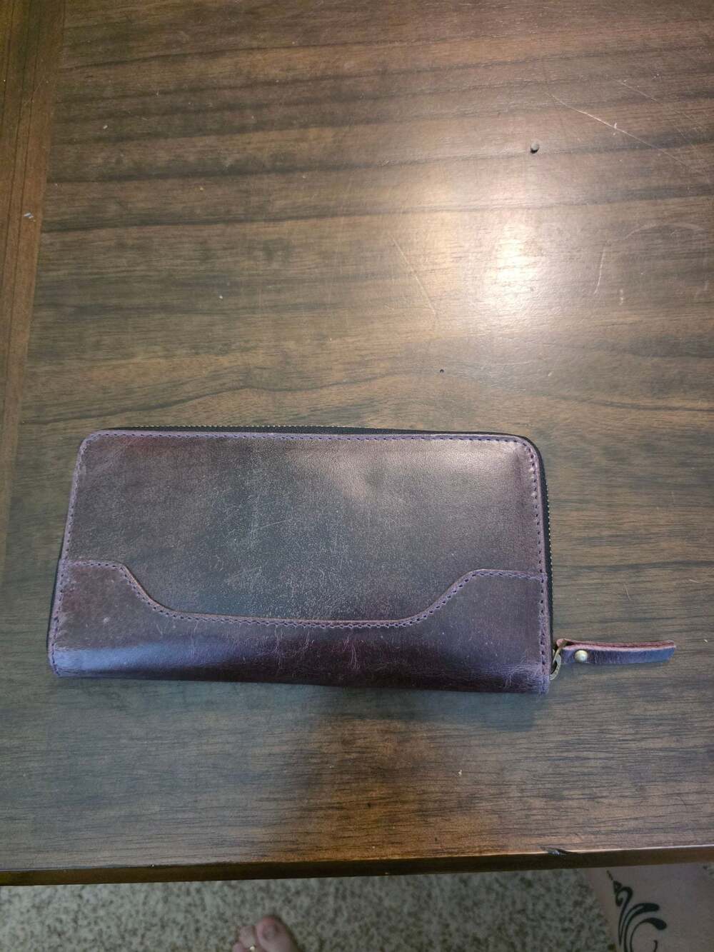 Frye Melissa Zip Around Leather Wallet